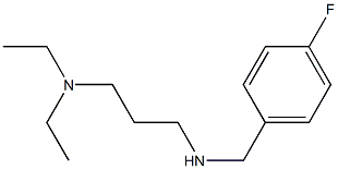 [3-(diethylamino)propyl][(4-fluorophenyl)methyl]amine Struktur