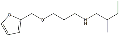 [3-(furan-2-ylmethoxy)propyl](2-methylbutyl)amine Struktur