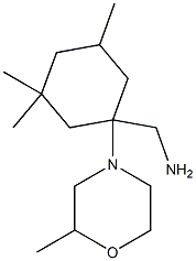 [3,3,5-trimethyl-1-(2-methylmorpholin-4-yl)cyclohexyl]methanamine Struktur