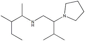 [3-methyl-2-(pyrrolidin-1-yl)butyl](3-methylpentan-2-yl)amine Struktur