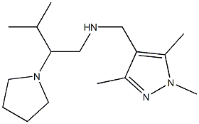 [3-methyl-2-(pyrrolidin-1-yl)butyl][(1,3,5-trimethyl-1H-pyrazol-4-yl)methyl]amine Struktur