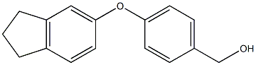 [4-(2,3-dihydro-1H-inden-5-yloxy)phenyl]methanol Struktur