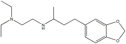 [4-(2H-1,3-benzodioxol-5-yl)butan-2-yl][2-(diethylamino)ethyl]amine Struktur