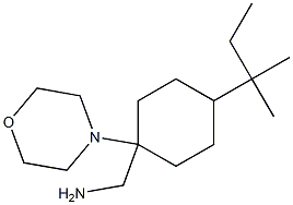 [4-(2-methylbutan-2-yl)-1-(morpholin-4-yl)cyclohexyl]methanamine Struktur