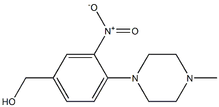 [4-(4-methylpiperazin-1-yl)-3-nitrophenyl]methanol Struktur