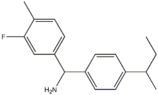 [4-(butan-2-yl)phenyl](3-fluoro-4-methylphenyl)methanamine Struktur