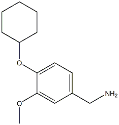 [4-(cyclohexyloxy)-3-methoxyphenyl]methanamine Struktur