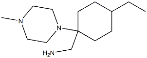 [4-ethyl-1-(4-methylpiperazin-1-yl)cyclohexyl]methylamine Struktur