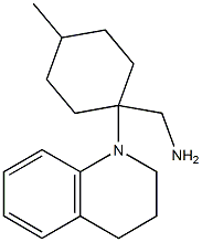 [4-methyl-1-(1,2,3,4-tetrahydroquinolin-1-yl)cyclohexyl]methanamine Struktur