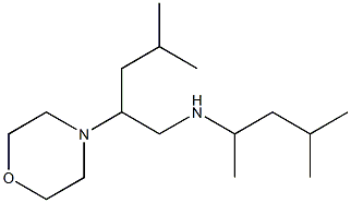 [4-methyl-2-(morpholin-4-yl)pentyl](4-methylpentan-2-yl)amine Struktur