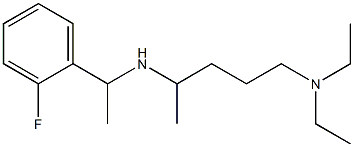 [5-(diethylamino)pentan-2-yl][1-(2-fluorophenyl)ethyl]amine Struktur