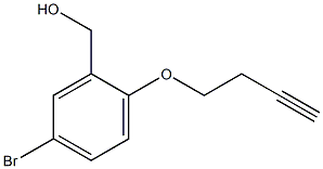 [5-bromo-2-(but-3-yn-1-yloxy)phenyl]methanol Struktur