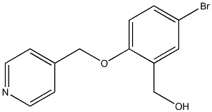 [5-bromo-2-(pyridin-4-ylmethoxy)phenyl]methanol Struktur