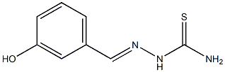 {[(3-hydroxyphenyl)methylidene]amino}thiourea Struktur