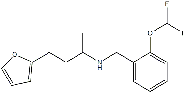 {[2-(difluoromethoxy)phenyl]methyl}[4-(furan-2-yl)butan-2-yl]amine Struktur