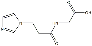 {[3-(1H-imidazol-1-yl)propanoyl]amino}acetic acid Struktur