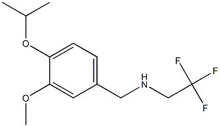 {[3-methoxy-4-(propan-2-yloxy)phenyl]methyl}(2,2,2-trifluoroethyl)amine Struktur