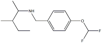 {[4-(difluoromethoxy)phenyl]methyl}(3-methylpentan-2-yl)amine Struktur