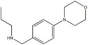 {[4-(morpholin-4-yl)phenyl]methyl}(propyl)amine Struktur