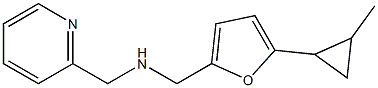 {[5-(2-methylcyclopropyl)furan-2-yl]methyl}(pyridin-2-ylmethyl)amine Struktur