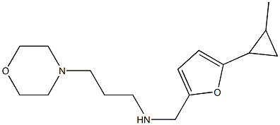 {[5-(2-methylcyclopropyl)furan-2-yl]methyl}[3-(morpholin-4-yl)propyl]amine Struktur