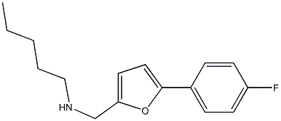 {[5-(4-fluorophenyl)furan-2-yl]methyl}(pentyl)amine Struktur