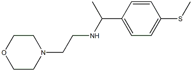 {1-[4-(methylsulfanyl)phenyl]ethyl}[2-(morpholin-4-yl)ethyl]amine Struktur