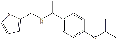 {1-[4-(propan-2-yloxy)phenyl]ethyl}(thiophen-2-ylmethyl)amine Struktur