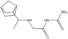 {2-[(1-{bicyclo[2.2.1]heptan-2-yl}ethyl)amino]acetyl}urea Struktur