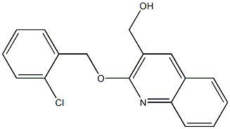 {2-[(2-chlorophenyl)methoxy]quinolin-3-yl}methanol Struktur