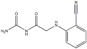 {2-[(2-cyanophenyl)amino]acetyl}urea Struktur