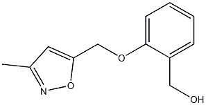 {2-[(3-methyl-1,2-oxazol-5-yl)methoxy]phenyl}methanol Struktur