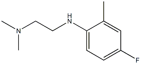 {2-[(4-fluoro-2-methylphenyl)amino]ethyl}dimethylamine Struktur