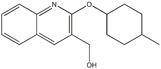 {2-[(4-methylcyclohexyl)oxy]quinolin-3-yl}methanol Struktur