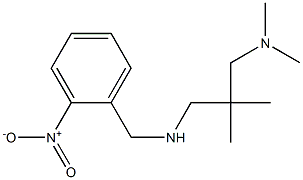 {2-[(dimethylamino)methyl]-2-methylpropyl}[(2-nitrophenyl)methyl]amine Struktur