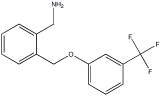 {2-[3-(trifluoromethyl)phenoxymethyl]phenyl}methanamine Struktur