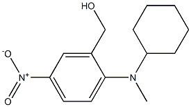 {2-[cyclohexyl(methyl)amino]-5-nitrophenyl}methanol Struktur