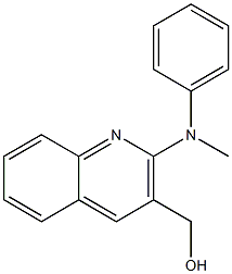 {2-[methyl(phenyl)amino]quinolin-3-yl}methanol Struktur