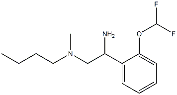 {2-amino-2-[2-(difluoromethoxy)phenyl]ethyl}(butyl)methylamine Struktur