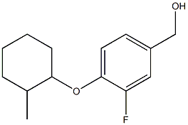 {3-fluoro-4-[(2-methylcyclohexyl)oxy]phenyl}methanol Struktur