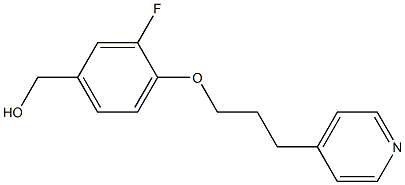 {3-fluoro-4-[3-(pyridin-4-yl)propoxy]phenyl}methanol Struktur