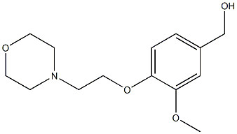 {3-methoxy-4-[2-(morpholin-4-yl)ethoxy]phenyl}methanol Struktur