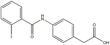 {4-[(2-iodobenzoyl)amino]phenyl}acetic acid Struktur