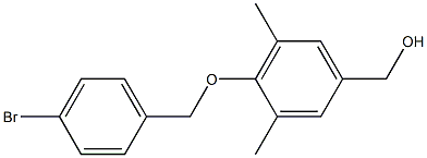 {4-[(4-bromophenyl)methoxy]-3,5-dimethylphenyl}methanol Struktur