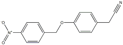 {4-[(4-nitrobenzyl)oxy]phenyl}acetonitrile Struktur