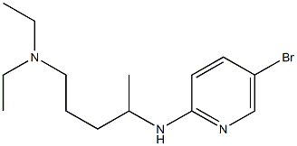 {4-[(5-bromopyridin-2-yl)amino]pentyl}diethylamine Struktur