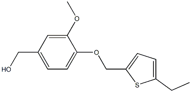 {4-[(5-ethylthiophen-2-yl)methoxy]-3-methoxyphenyl}methanol Struktur