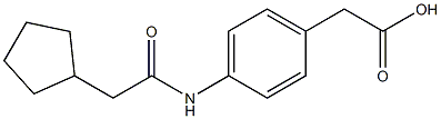 {4-[(cyclopentylacetyl)amino]phenyl}acetic acid Struktur