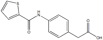 {4-[(thien-2-ylcarbonyl)amino]phenyl}acetic acid Struktur