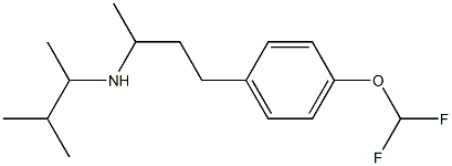 {4-[4-(difluoromethoxy)phenyl]butan-2-yl}(3-methylbutan-2-yl)amine Struktur